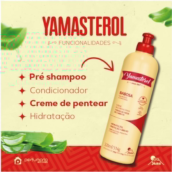 Yamasterol Babosa E D-Pantenol  320ml - Reparaçao Capilar-ff6bcf55-4ee2-4ade-b57e-e9b7cdffb73d